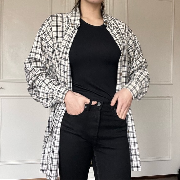 Gordie Howe oversized plaid mens shirt - Picture 6 of 11